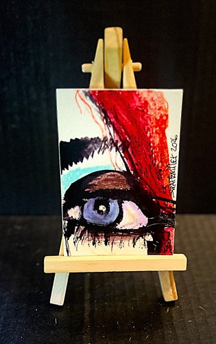Original lady eye - lady, aceo